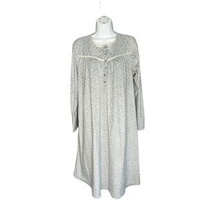 Simply Basic Long Sleeve Sleepwear Nightgown